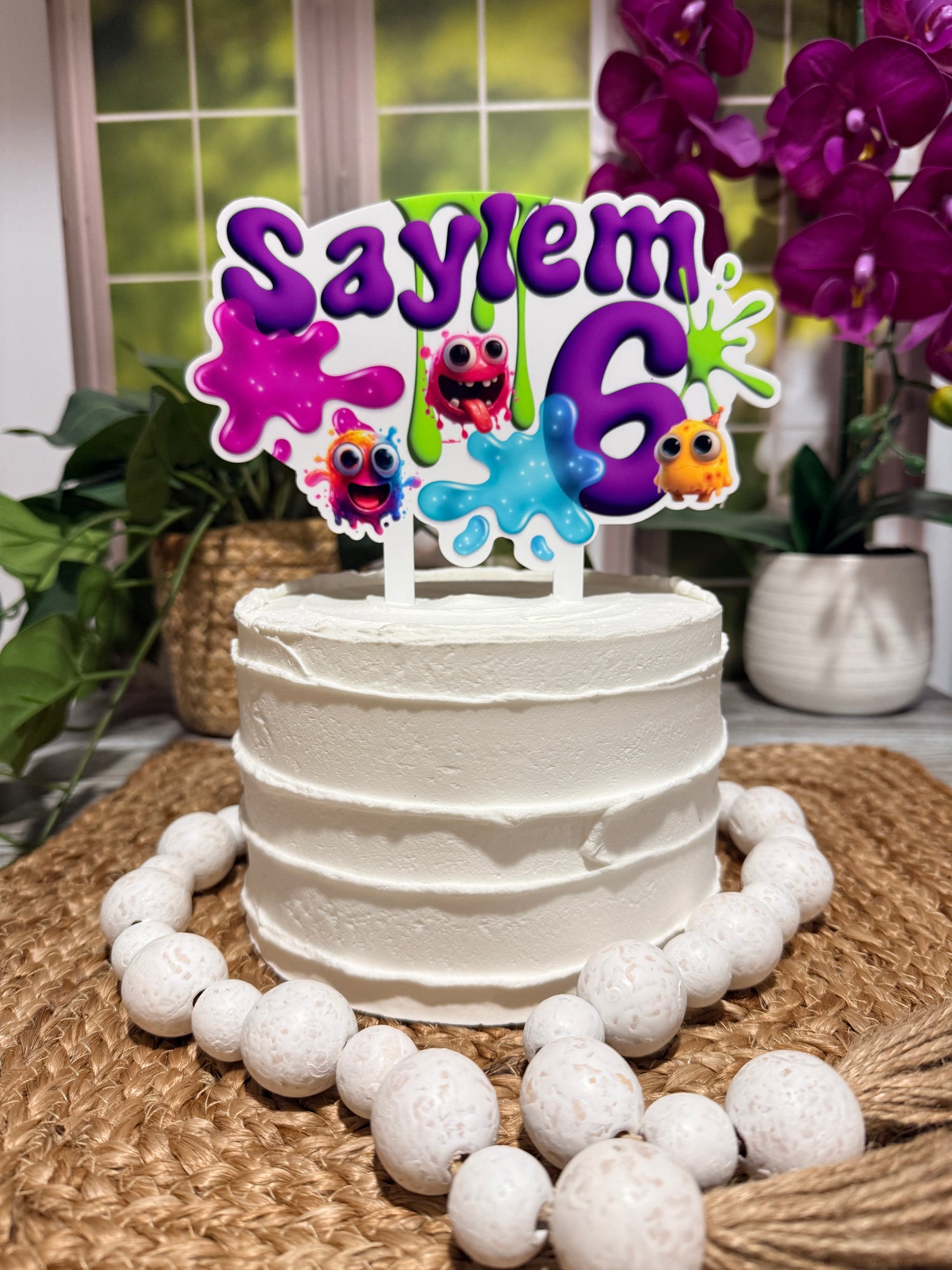 Custom Cake Topper | Personalized Acrylic Cake Decoration | Birthday, Wedding, Baby Shower, Custom Name or Logo Topper