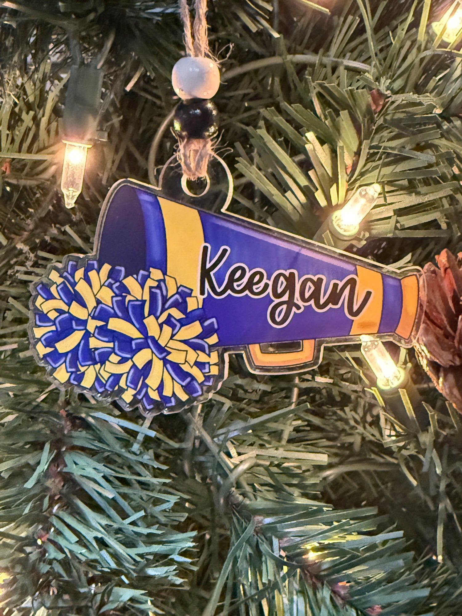 Personalized Cheer Ornament