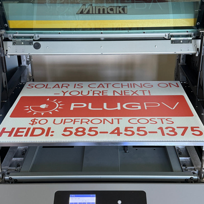 Double-Sided 18x24 Yard Sign – Personalized Full‑Color UV Printed Sign with Metal Stake