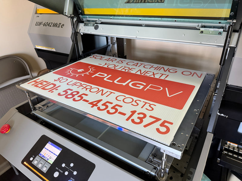 Double-Sided 18x24 Yard Sign – Personalized Full‑Color UV Printed Sign with Metal Stake