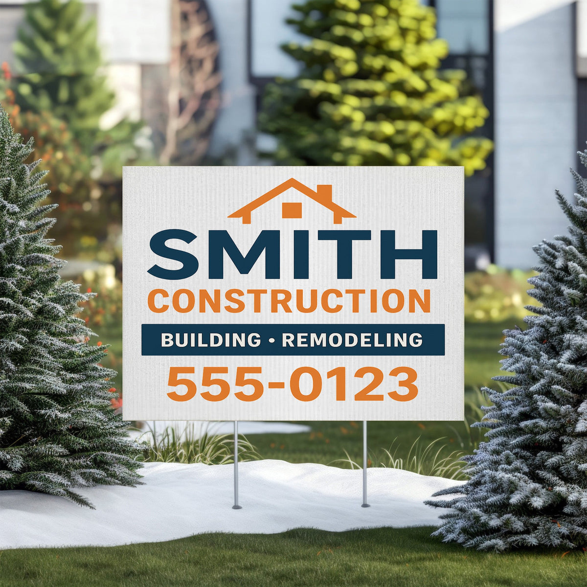 Double-Sided 18x24 Yard Sign – Personalized Full‑Color UV Printed Sign with Metal Stake