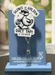 Silence Is Golden Duct Tape Is Silver Funny Duck Badge Reel