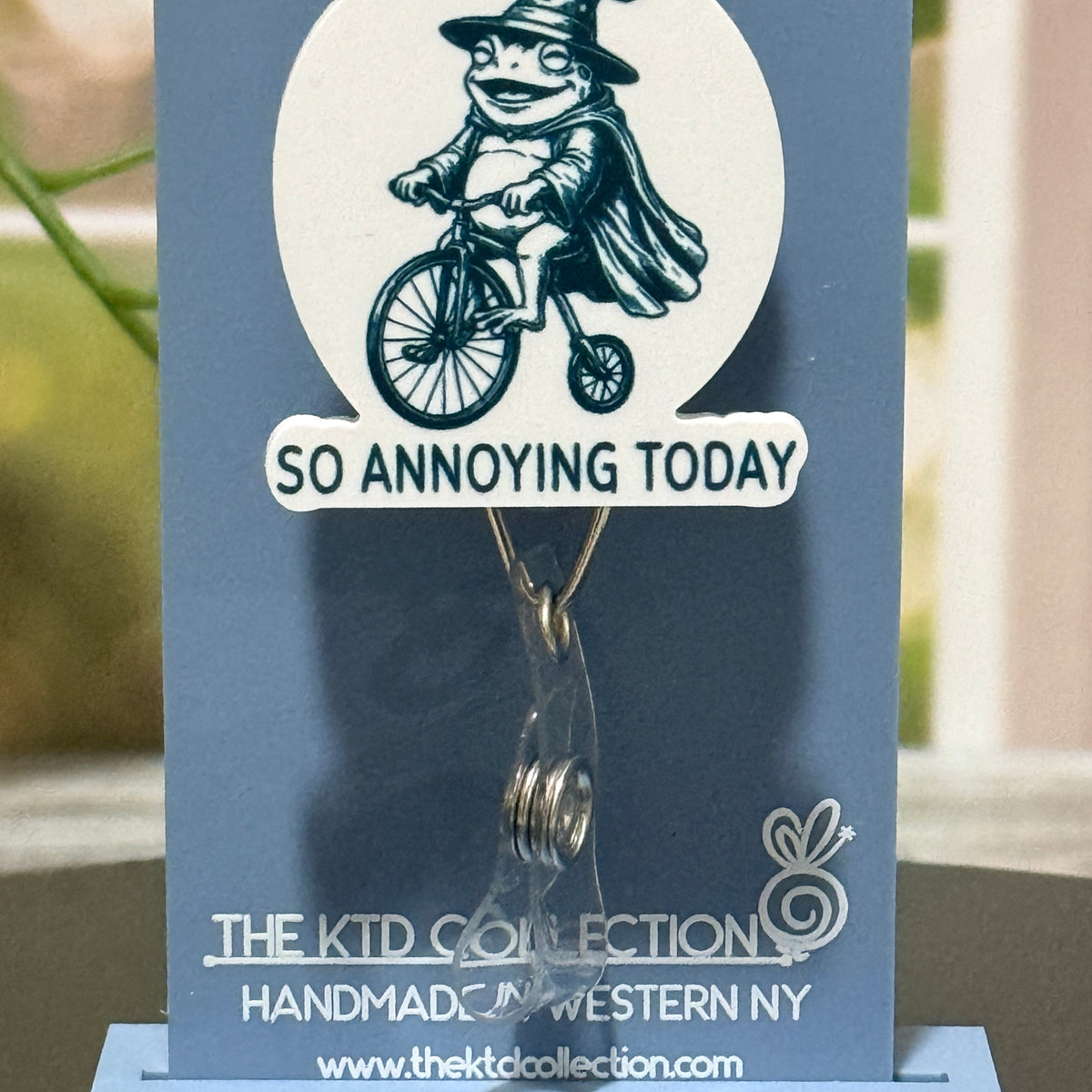 I'm Gonna Be So Annoying Today Frog Retractable Badge Reel