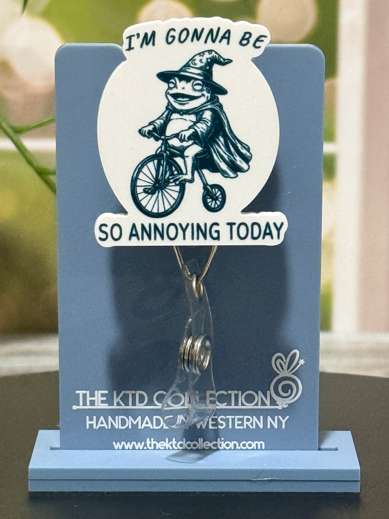 I'm Gonna Be So Annoying Today Frog Retractable Badge Reel