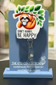 Don't Hurry Be Happy Sloth Retractable Badge Reel for Nurses