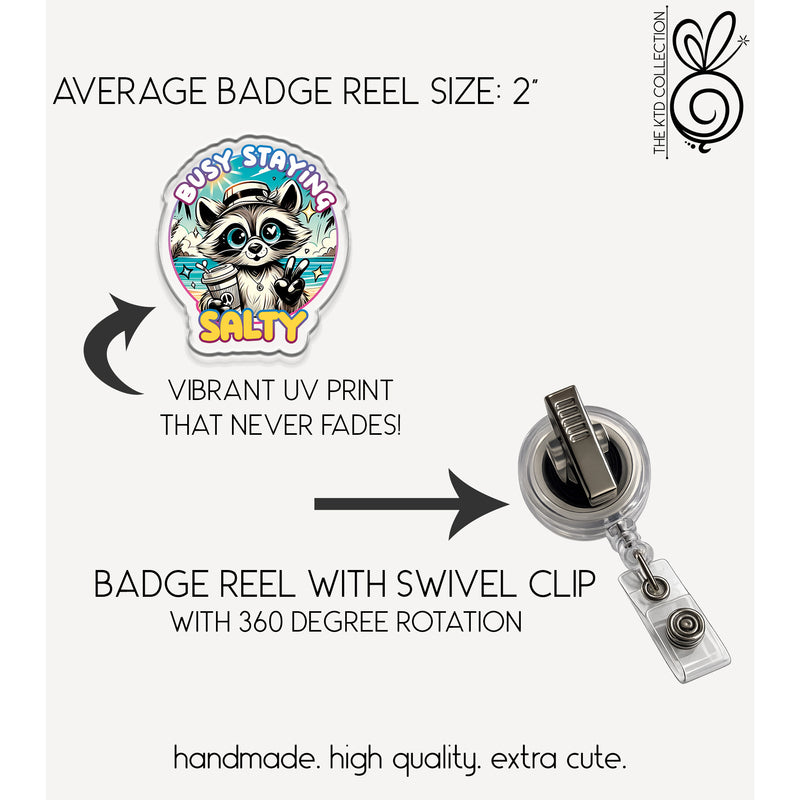 Que-so When Are We Getting Tacos Retractable Badge Reel