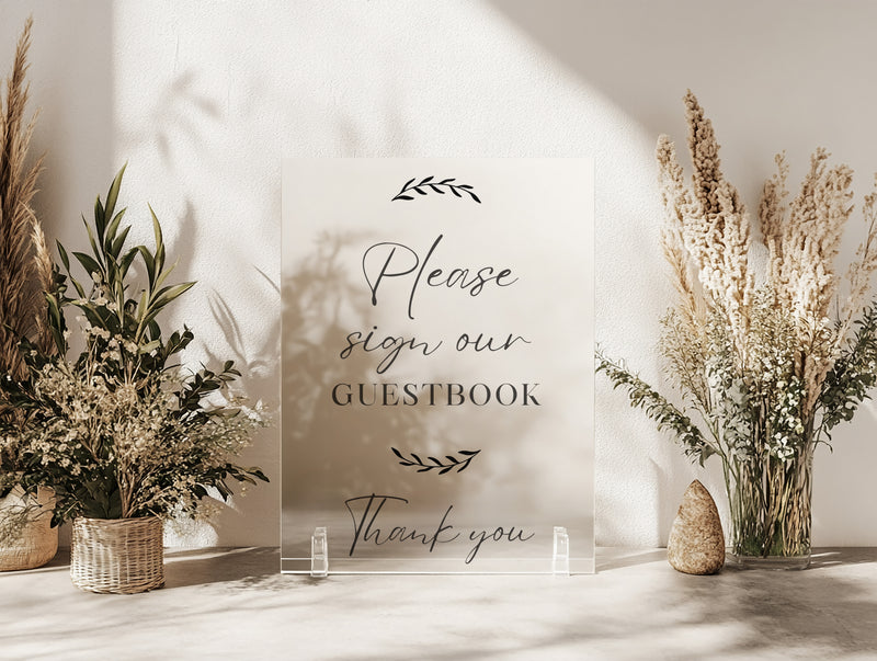 Custom Acrylic Sign – Single Layer Rectangle | UV Printed Personalized Sign