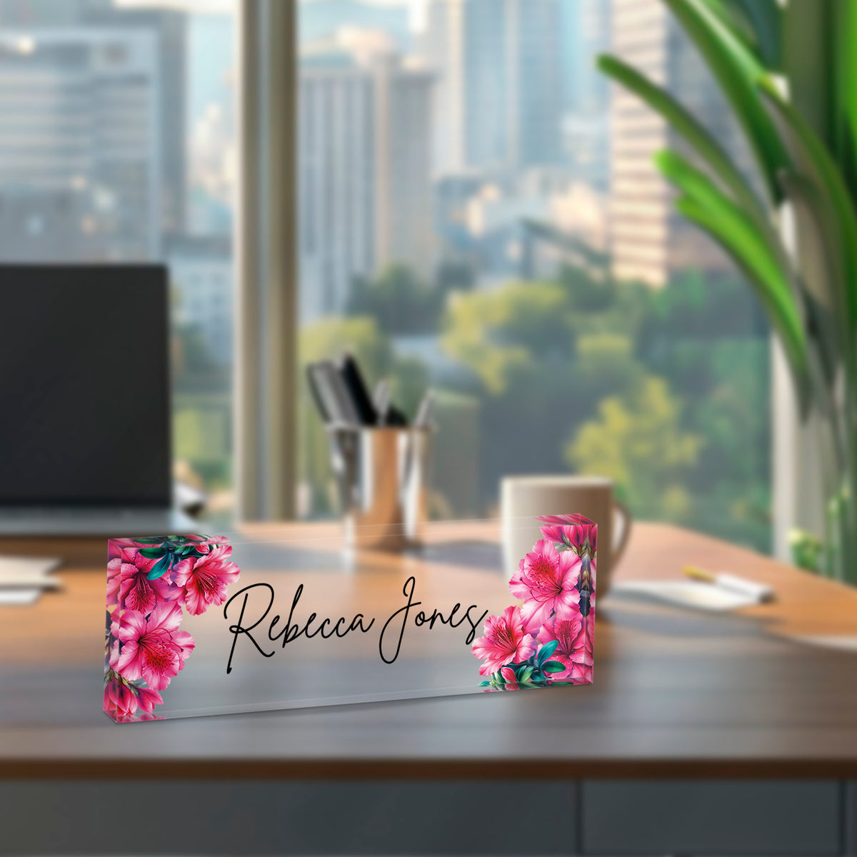 Personalized Desk Name Block – Custom Name Plate | 3x9 Acrylic