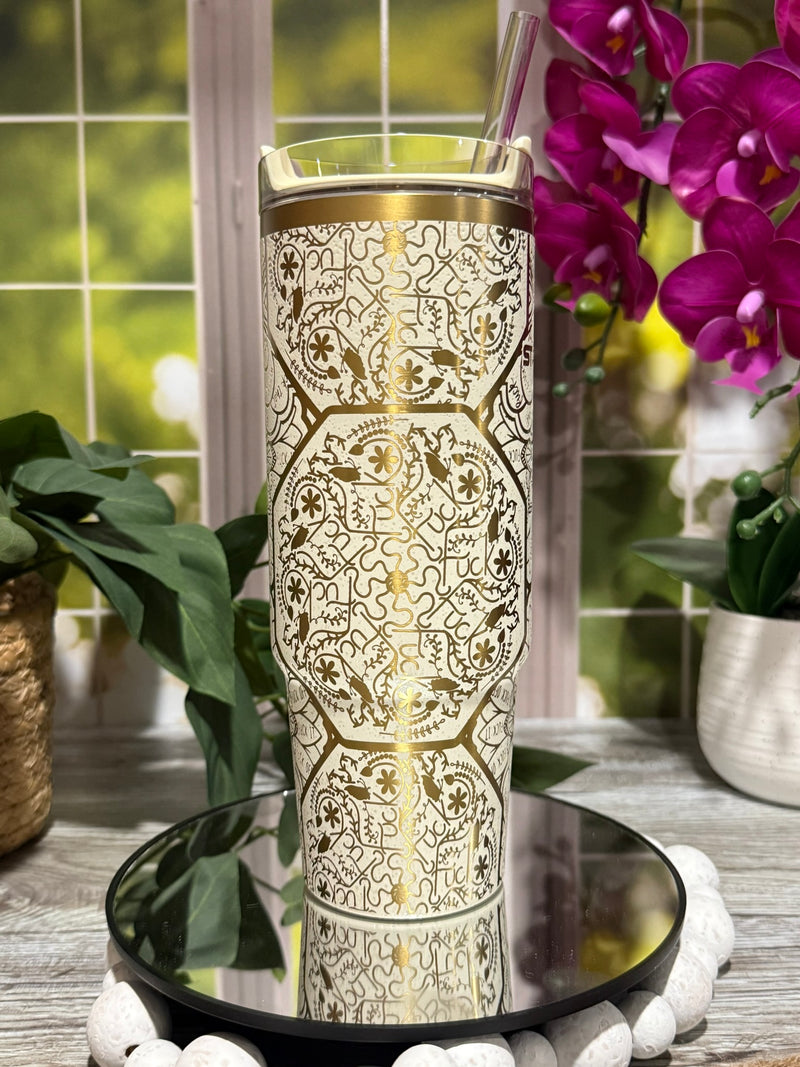 Hidden Cuss Word Mandala 40oz Tumbler - Choose Brand and Color