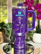 40oz Stanley Deep Purple tumbler cup with handle, laser engraved with hairstylist and esthetician salon tools design – ready to ship.