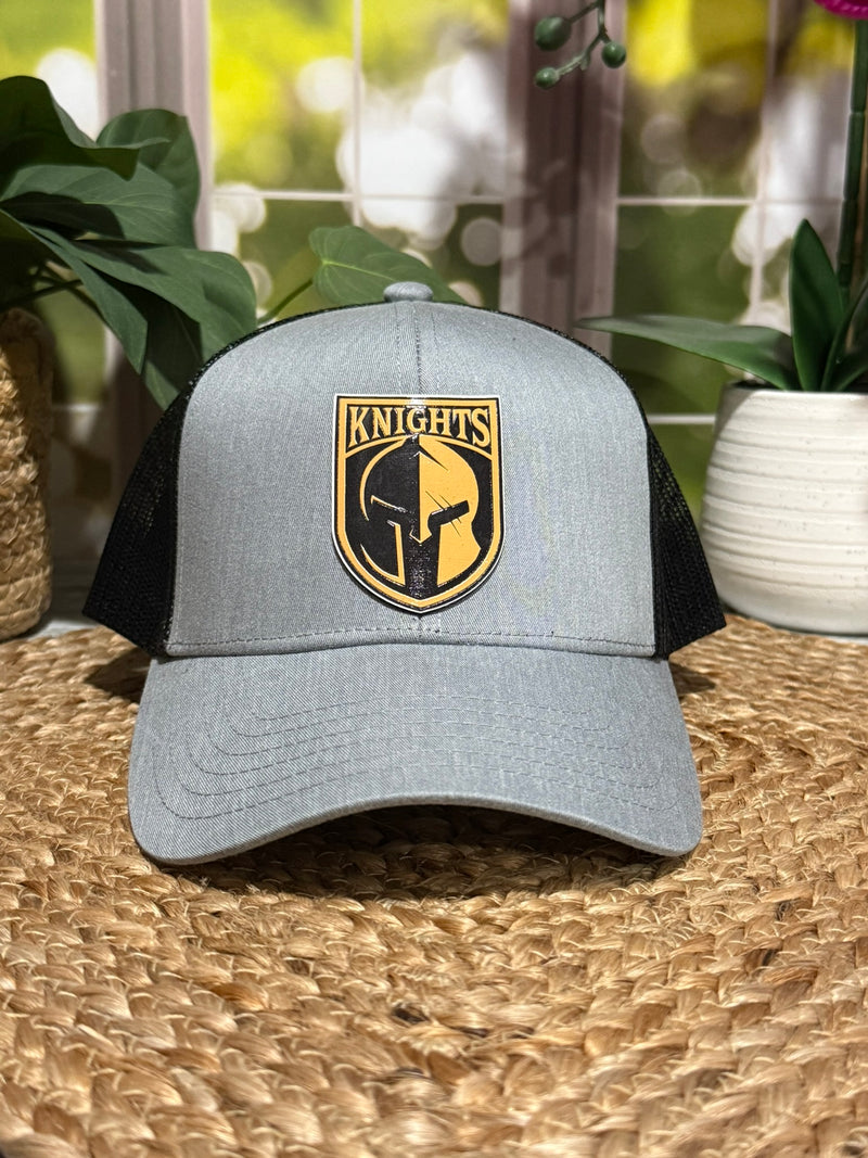 Custom Leather Patch Hat – Personalized Team Logo, Text, or Icon – Richardson 112 Trucker