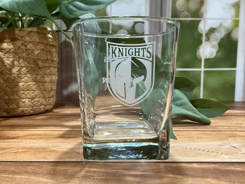 Custom Branded Whiskey Glass – laser engraved Rocks Glass | Gift for Whiskey & Bourbon Lovers