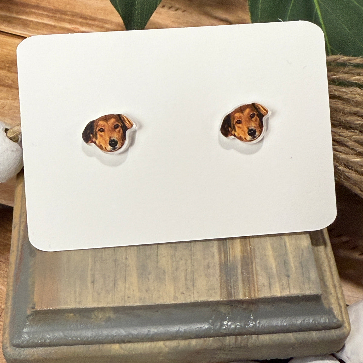 Custom Pet Earrings – Upload Your Pet’s Photo | UV Printed Acrylic