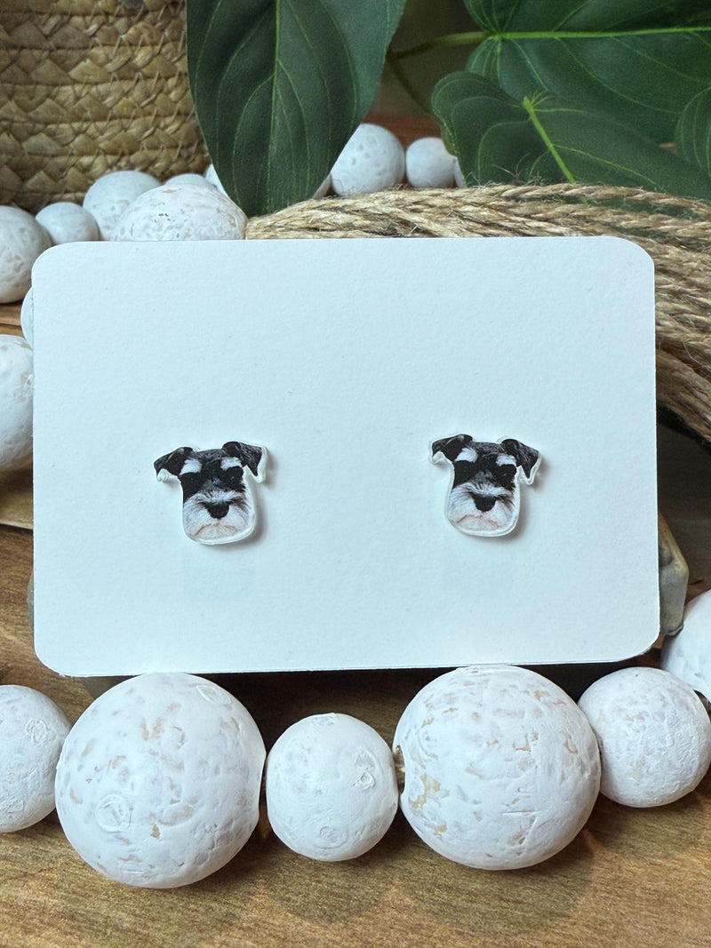 Custom Pet Earrings – Upload Your Pet’s Photo | UV Printed Acrylic