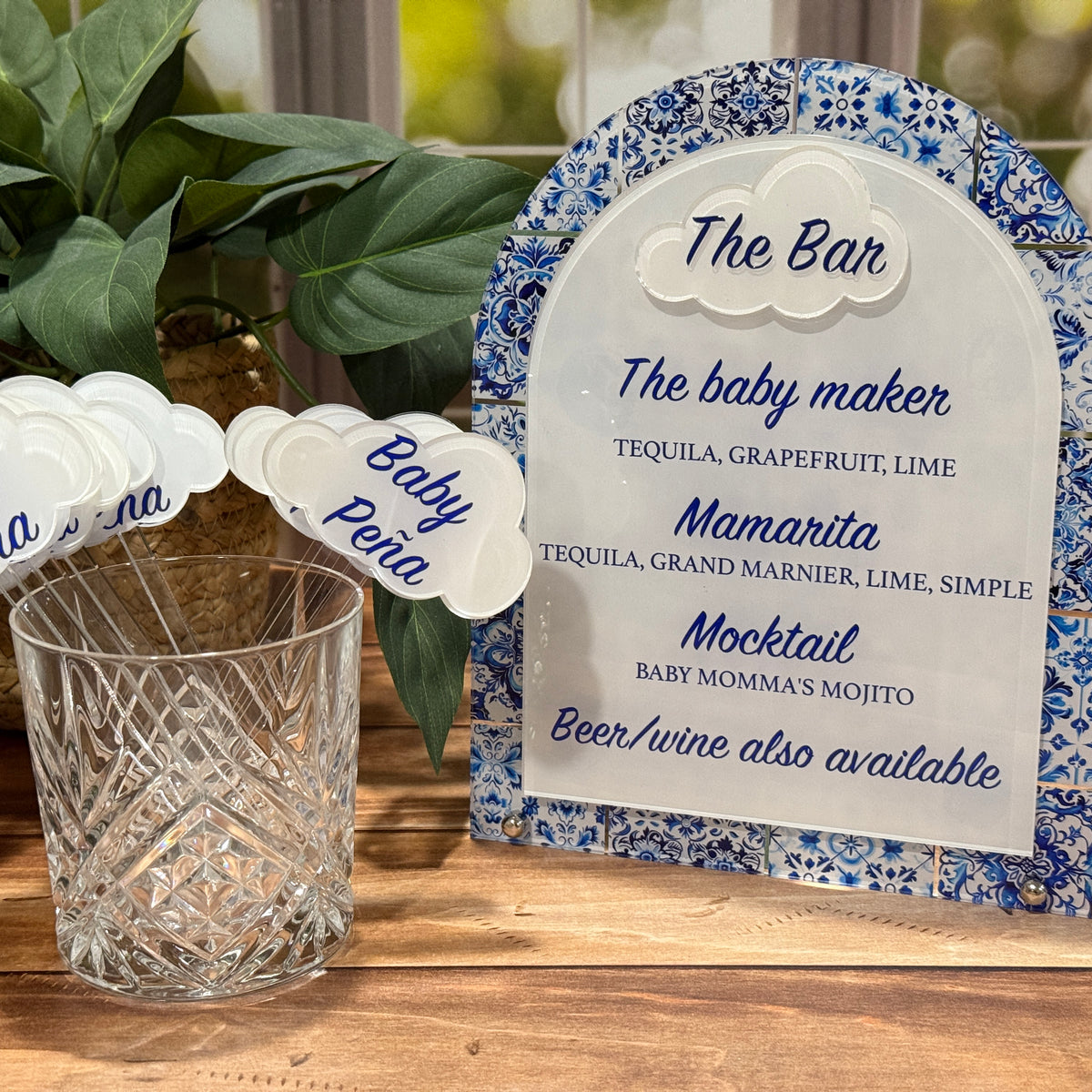 Custom Acrylic Arch Sign – Double Layer | Personalized UV Printed Event Sign