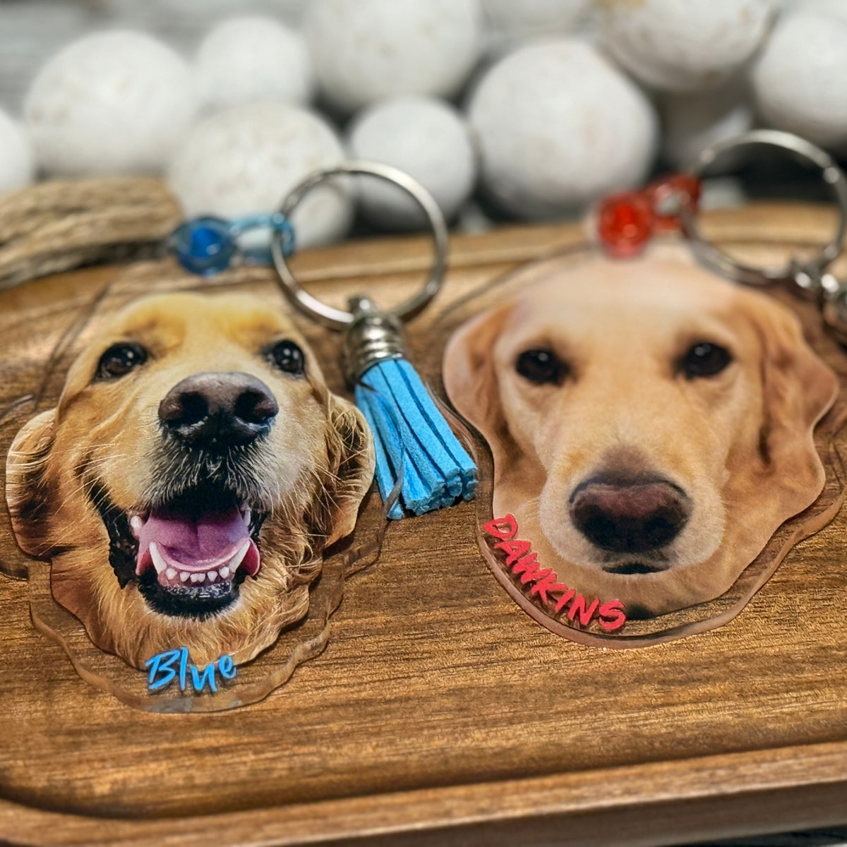 Personalized Pet Portrait Keychain, Custom Cat Keychain, Dog Photo Keyring, Gift For Pet Lovers, Pet Memorial Gift, Holiday Gift