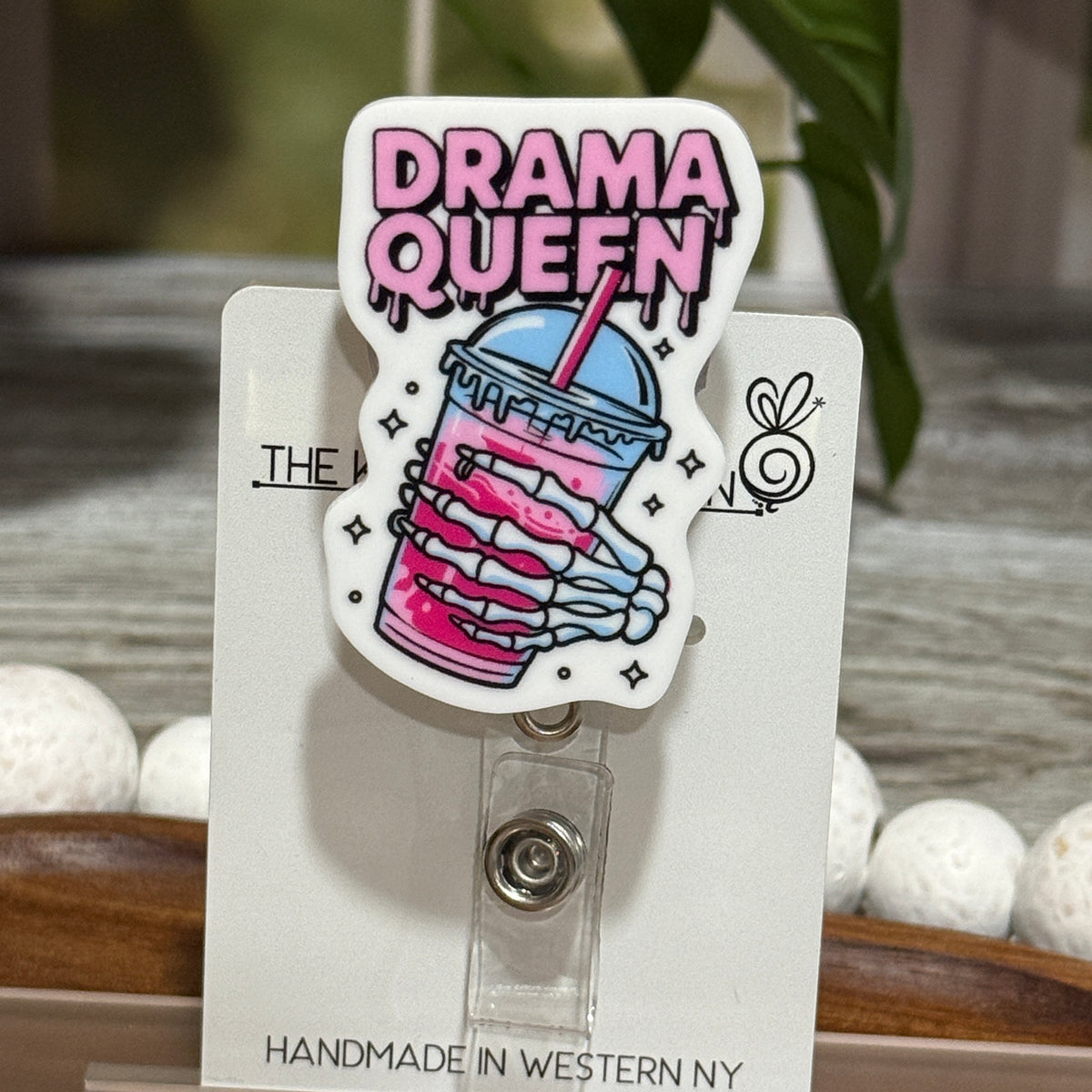Drama Queen Retractable Badge Reel
