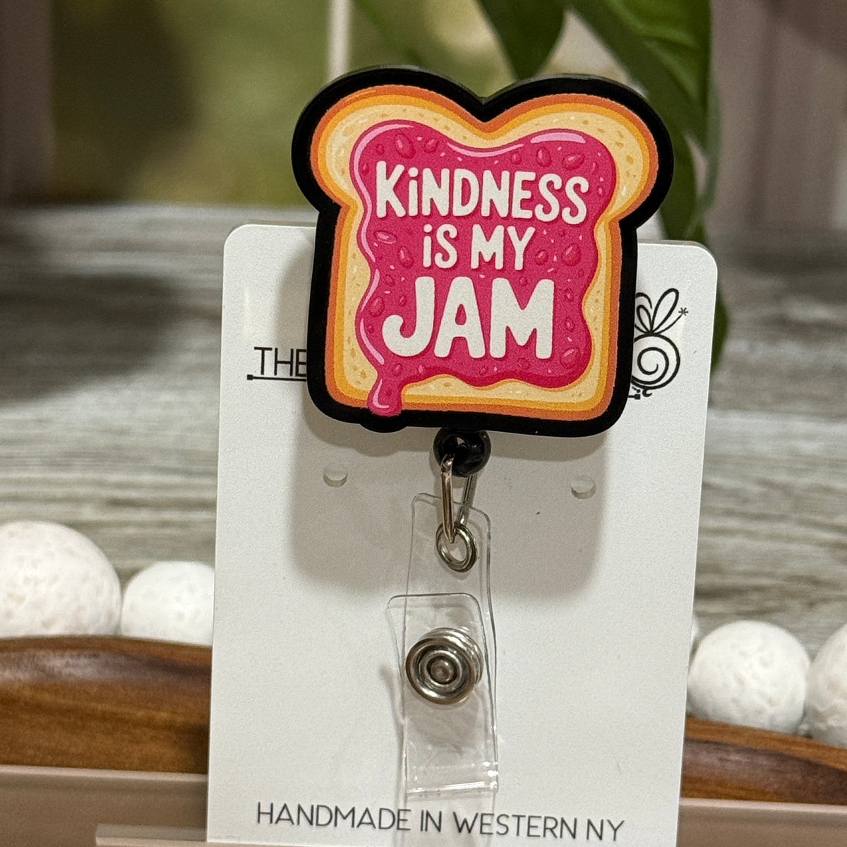 Kindness Is My Jam Retractable Badge Reel