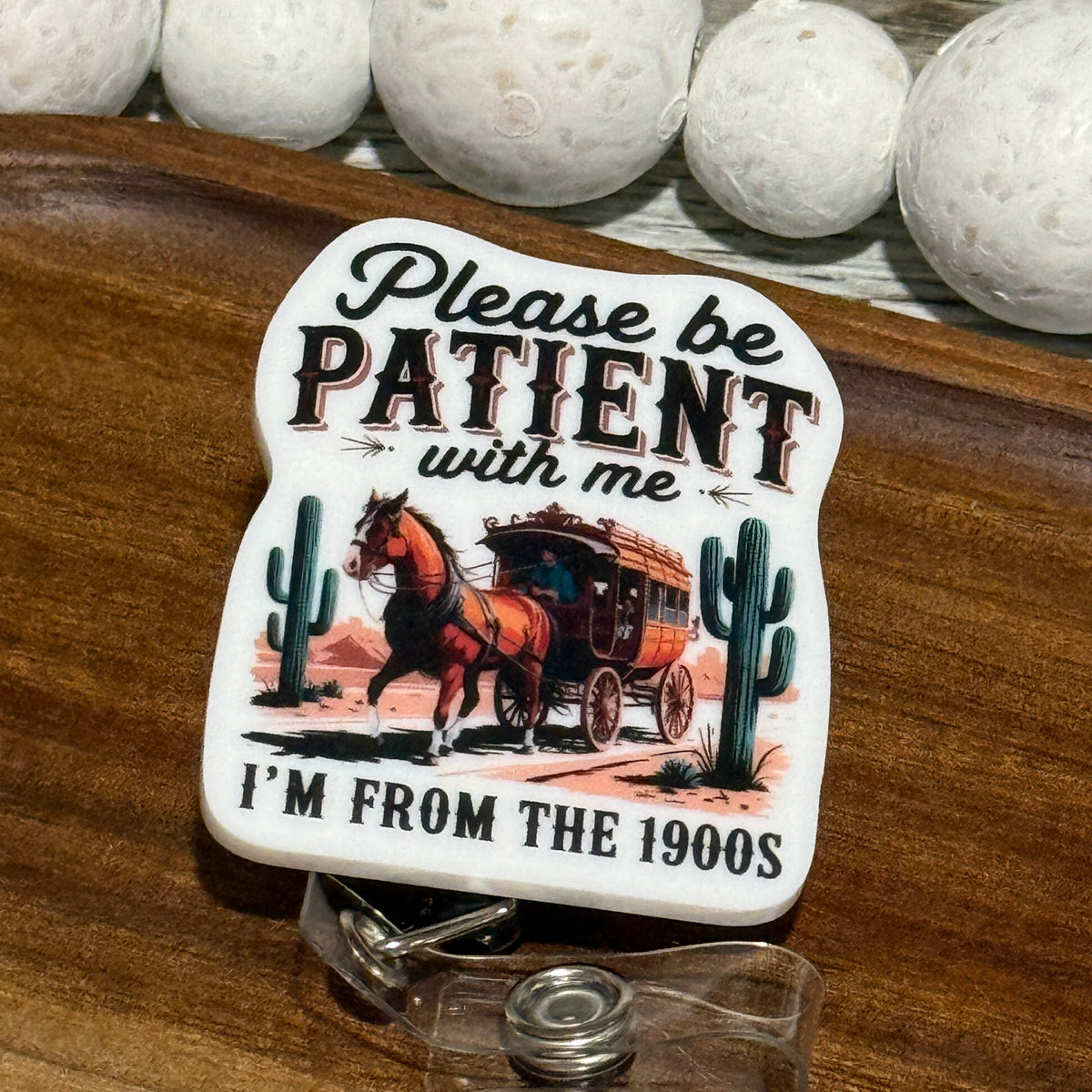 I'm From The 1900's Retractable Badge Reel