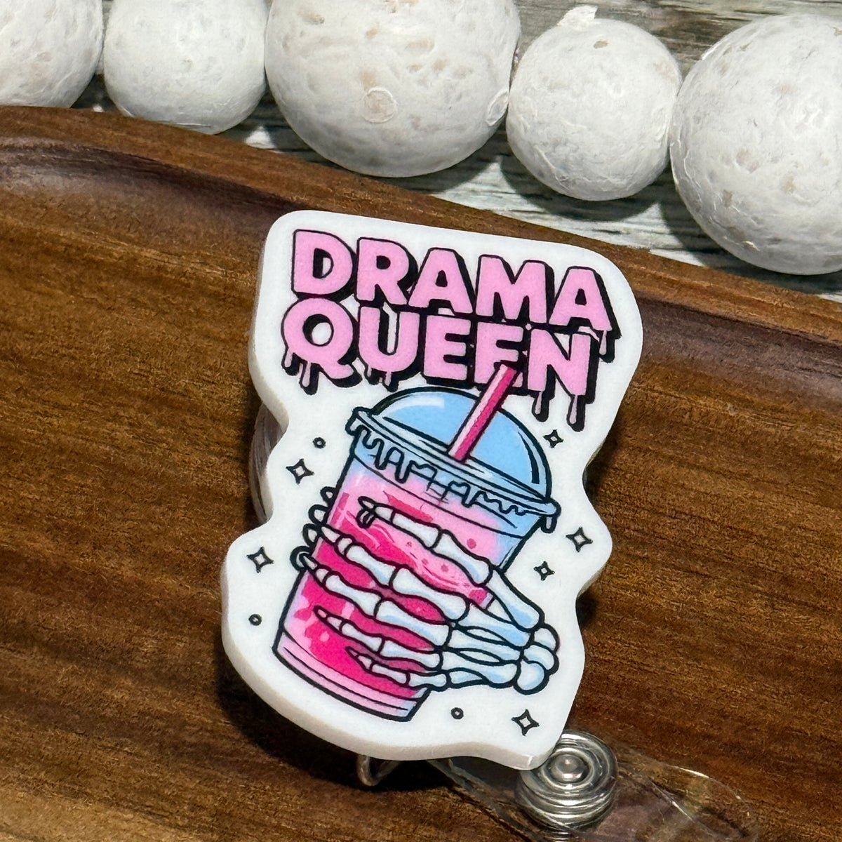 Drama Queen Retractable Badge Reel