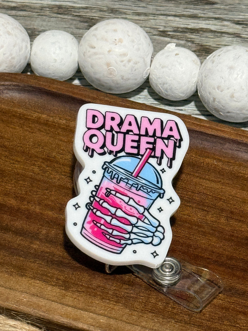 Drama Queen Retractable Badge Reel