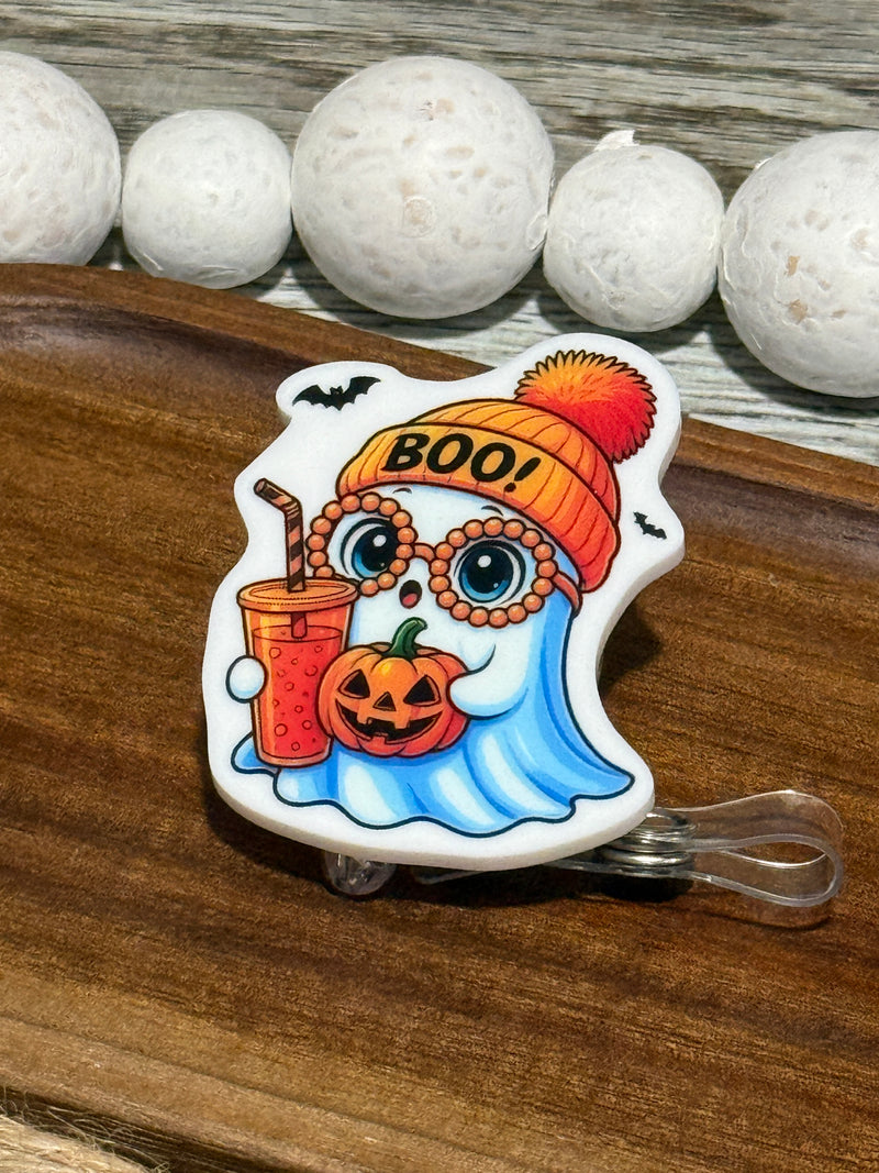 Boujie Ghost Retractable Badge Reel