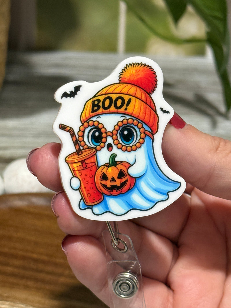 Boujie Ghost Retractable Badge Reel