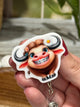 Highland Cow In Braces Retractable Badge Reel