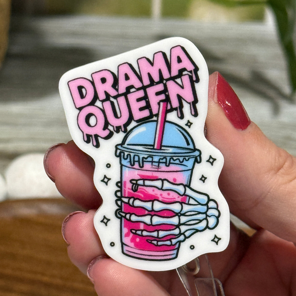 Drama Queen Retractable Badge Reel