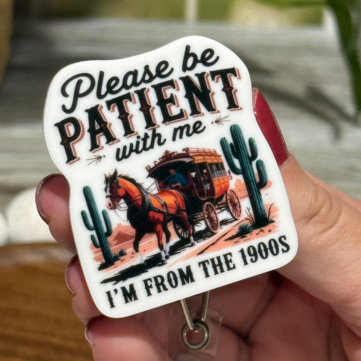 I'm From The 1900's Retractable Badge Reel