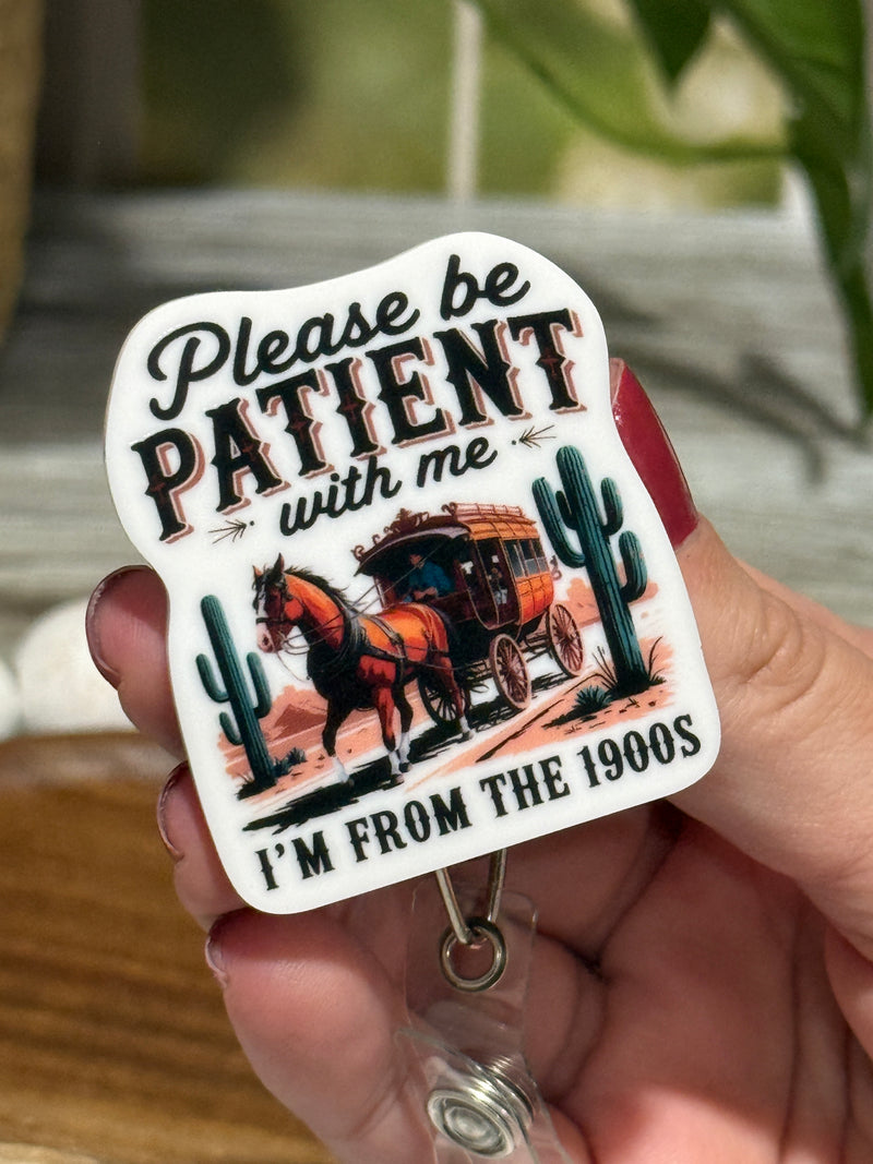 I'm From The 1900's Retractable Badge Reel