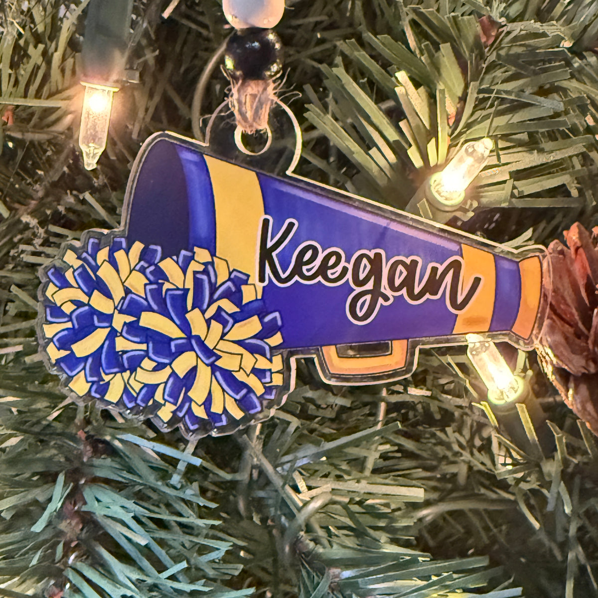 Personalized Cheer Ornament