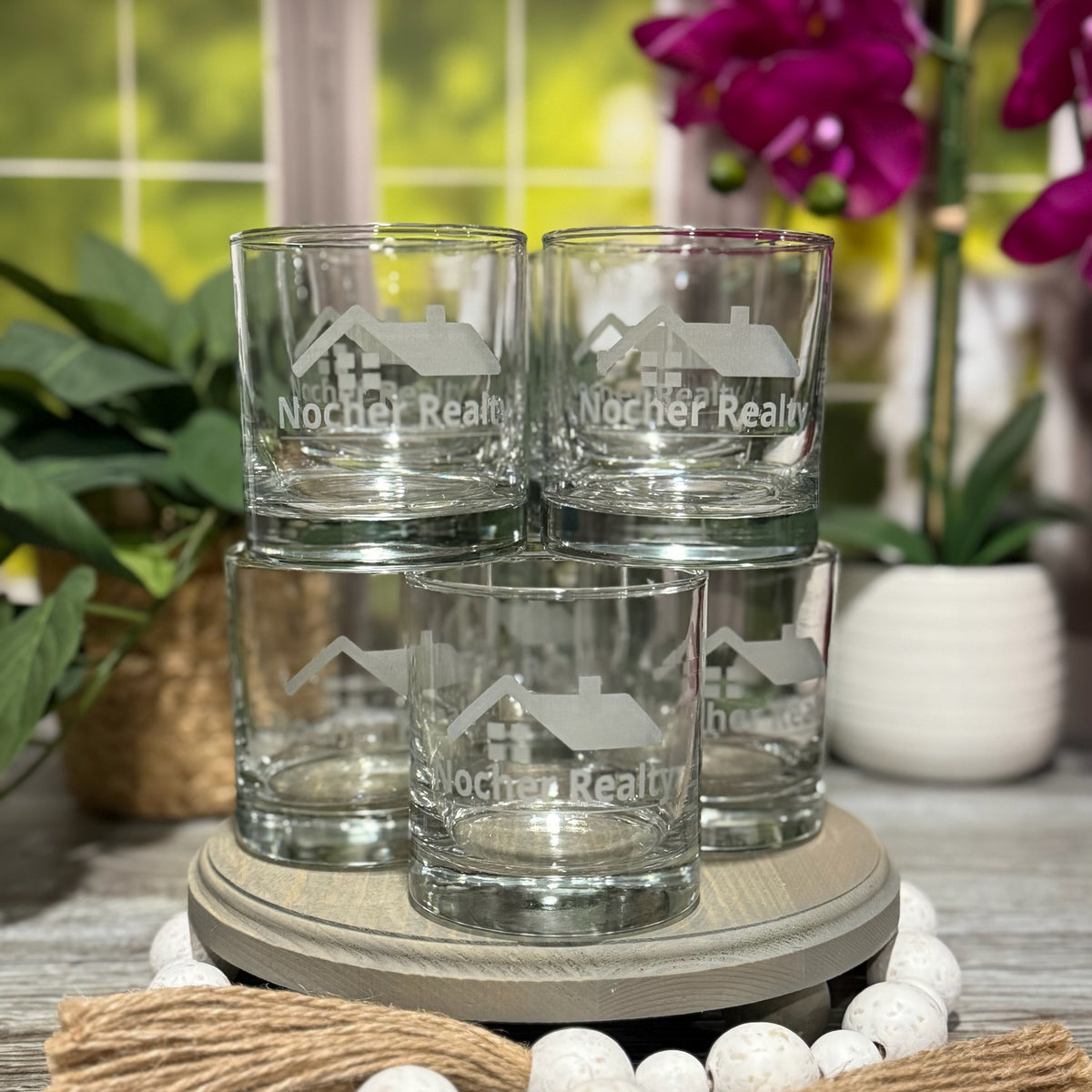 Custom Branded Whiskey Glass – laser engraved Rocks Glass | Gift for Whiskey & Bourbon Lovers