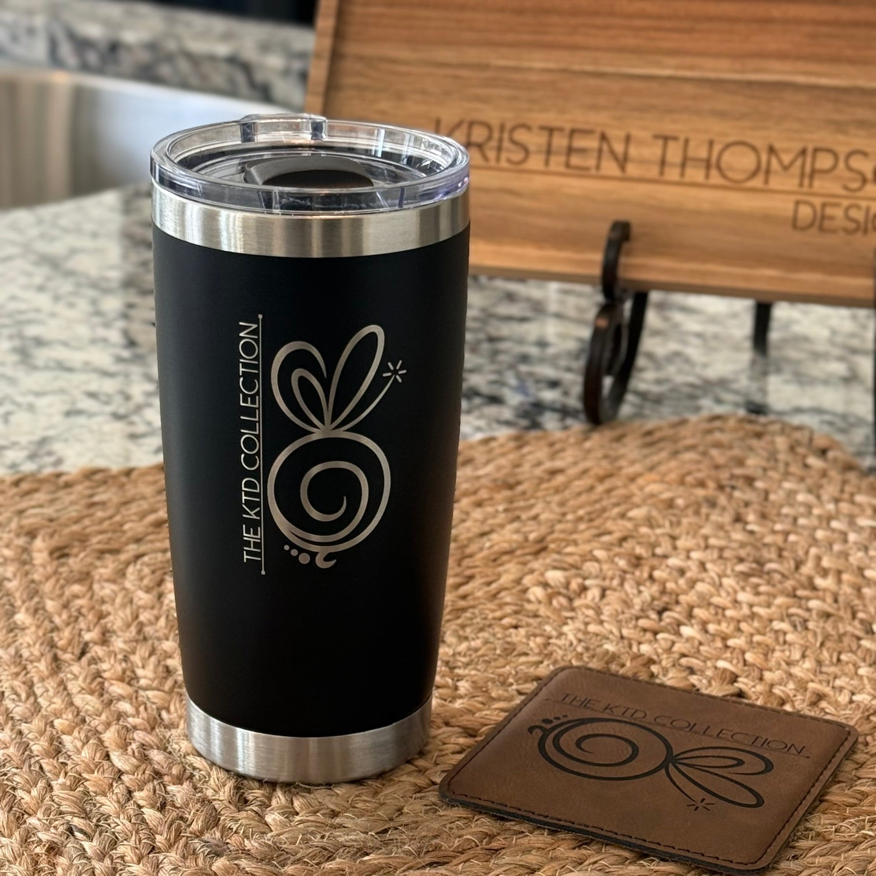 20oz Custom Logo Tumbler – Laser Engraved | Upload & Live Preview