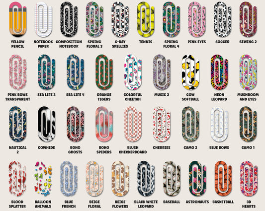 Jumbo Paperclip Bookmark – Personalized UV Printed Acrylic, Custom Name Gift for Readers, Teachers, Book Lovers