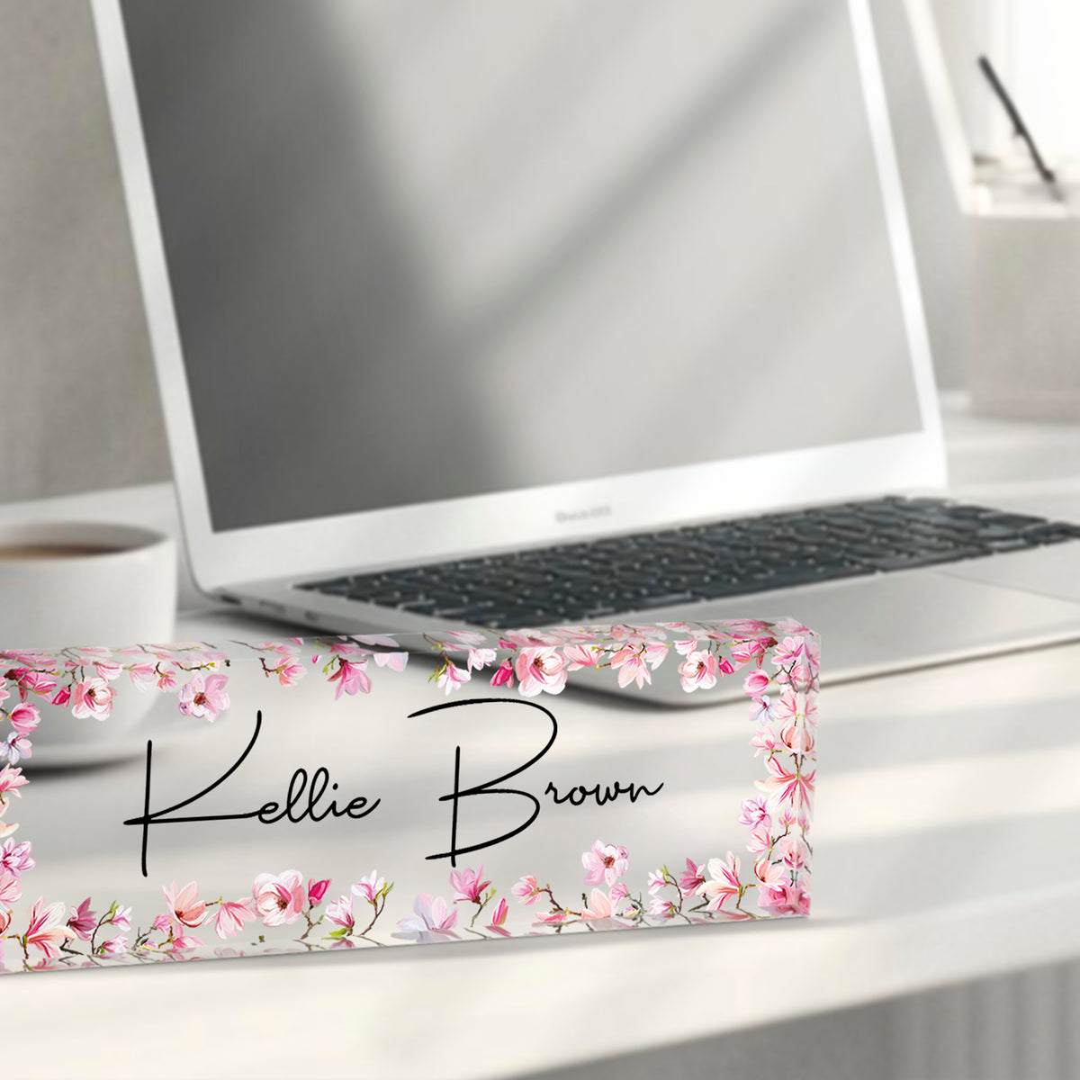 Personalized Desk Name Block – Custom Name Plate | 3x9 Acrylic