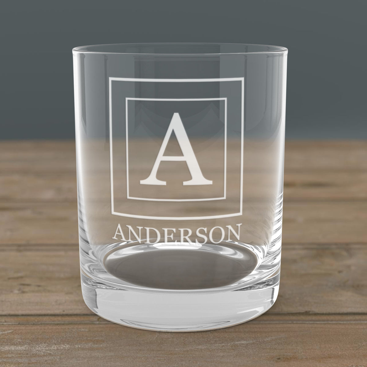 Monogrammed Whiskey Glass – laser engraved Rocks Glass with Pre-Set Designs | Gift for Whiskey & Bourbon Lovers