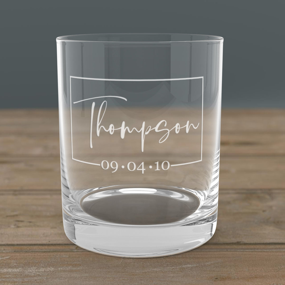 Monogrammed Whiskey Glass – laser engraved Rocks Glass with Pre-Set Designs | Gift for Whiskey & Bourbon Lovers