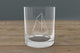 Alcohol-Themed Whiskey Glass – Engraved Gift for Men, Groomsmen, & More