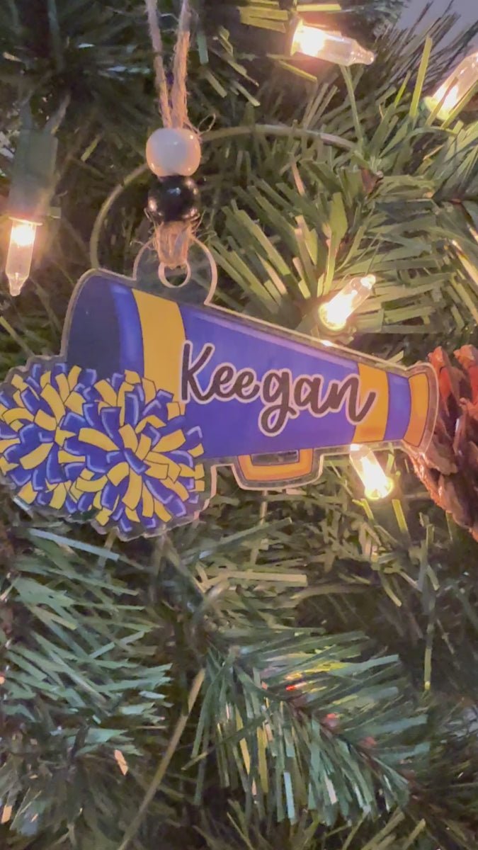 Personalized Cheer Ornament